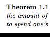 The Per Diem Remainder Theorem